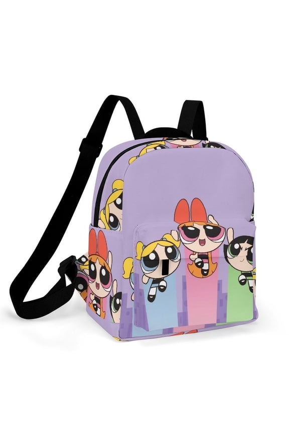 The Powerpuff Gi-rls Women Backpack Casual Stylish Shoulder Bag Large Capacity Daypack Rucksack