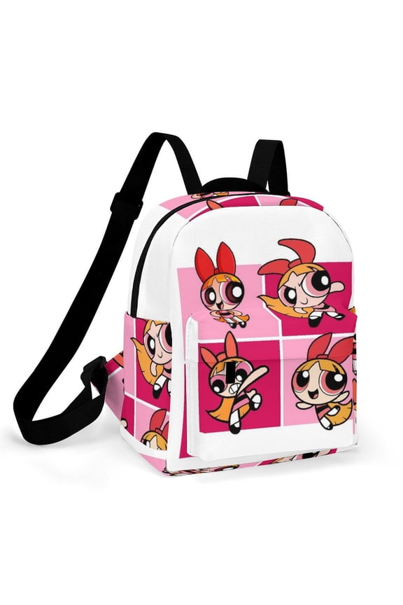 The Powerpuff Gi-rls Women Backpack Casual Stylish Shoulder Bag Large Capacity Daypack Rucksack