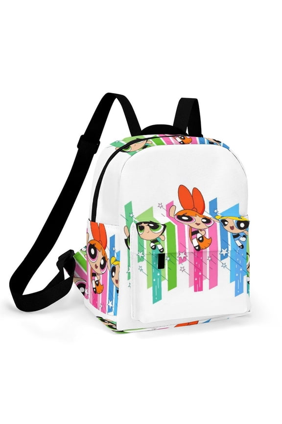 The Powerpuff Gi-rls Women Backpack Casual Stylish Shoulder Bag Large Capacity Daypack Rucksack