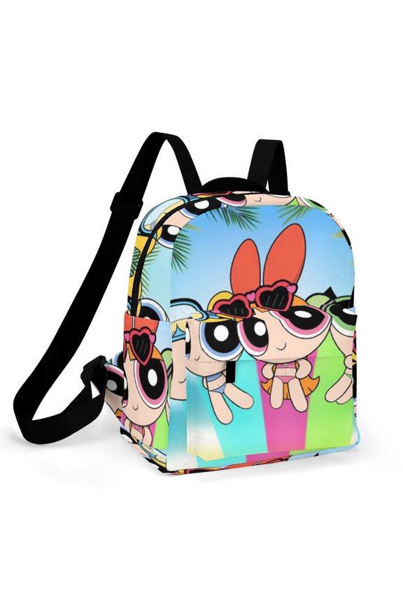 The Powerpuff Gi-rls Women Backpack Casual Stylish Shoulder Bag Large Capacity Daypack Rucksack