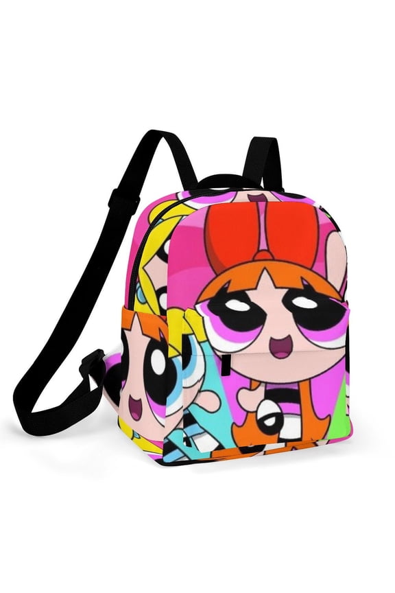 The Powerpuff Gi-rls Women Backpack Casual Stylish Shoulder Bag Large Capacity Daypack Rucksack
