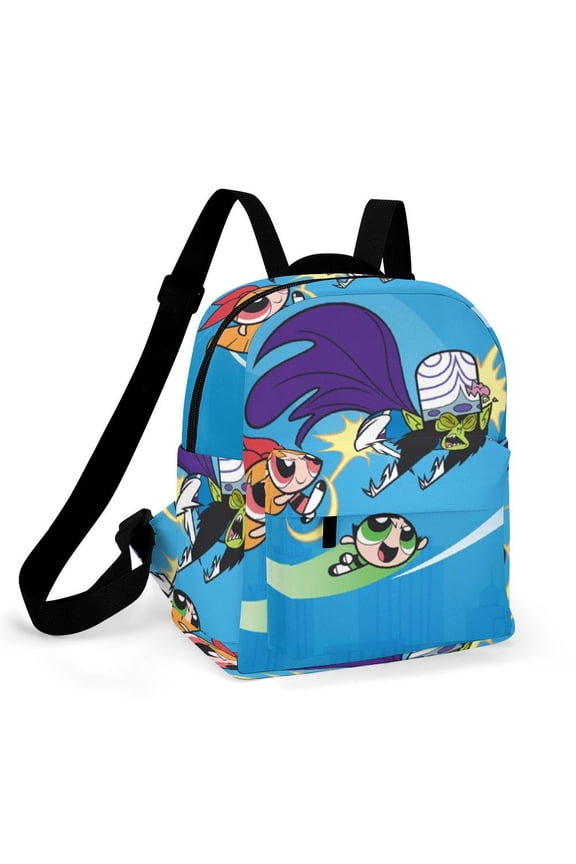 The Powerpuff Gi-rls Women Backpack Casual Stylish Shoulder Bag Large Capacity Daypack Rucksack