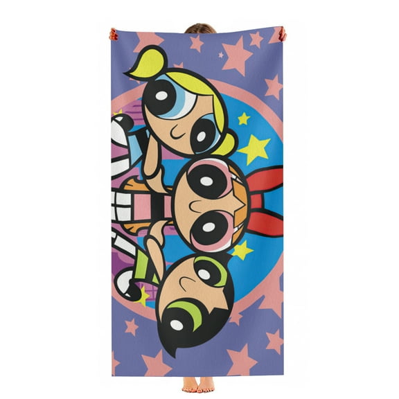 The Powerpuff Girls Beach Towel Gift for Women Girls Boys Teenager Men 30"x60" Quick Drying Microfiber