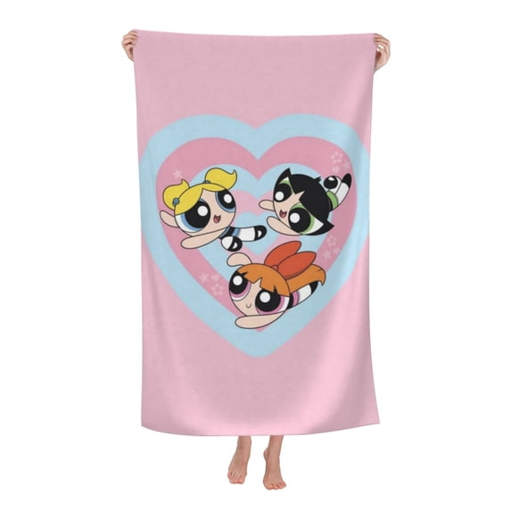 The Powerpuff Girls Beach Towels Soft Bath Blanket Camping Towels For Travel, Swim, Gym One Size
