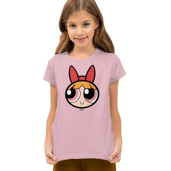 The Powerpuff Girls Blossom Face Kids T Shirt for Youth Boys and Girls, Pink, Small