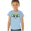 thumbnail image 1 of The Powerpuff Girls Bubbles Face Kids T Shirt (4) for Toddler Boys and Girls, Light Blue, 1 of 5