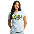 thumbnail image 1 of The Powerpuff Girls Bubbles Face Women's Graphic T-Shirt Rolled Sleeve Tee, 1 of 5