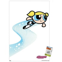 The Powerpuff Girls - Bubbles Heart Lines Wall Poster with Pushpins, 22.375" x 34"