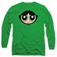 thumbnail image 1 of The Powerpuff Girls Buttercup Face Unisex Adult Long-Sleeve T Shirt, Kelly Green, 3X-Large, 1 of 3