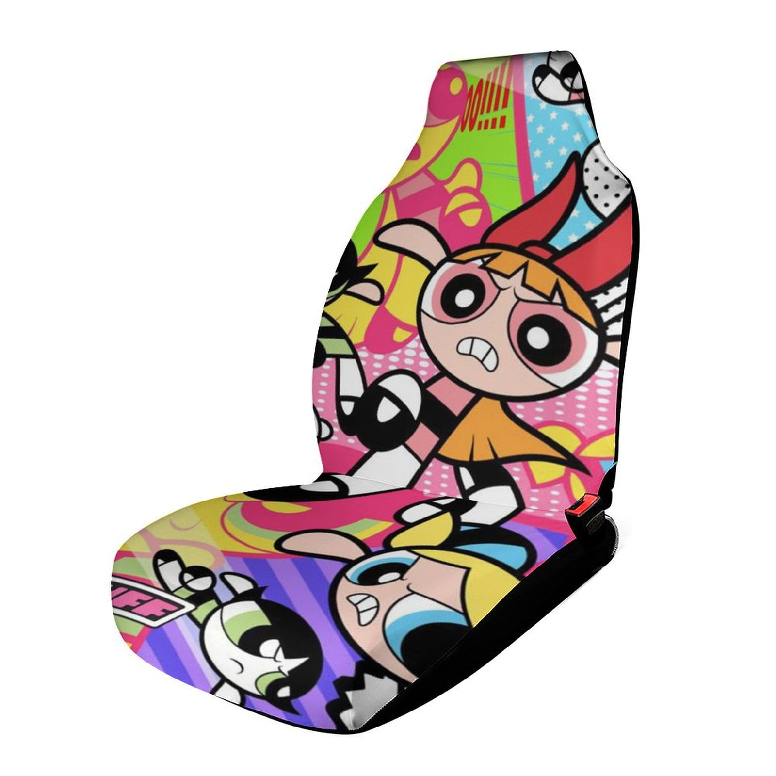 The Powerpuff Girls Car Seat Covers Front Seats Cushion Cover 1PCS Auto