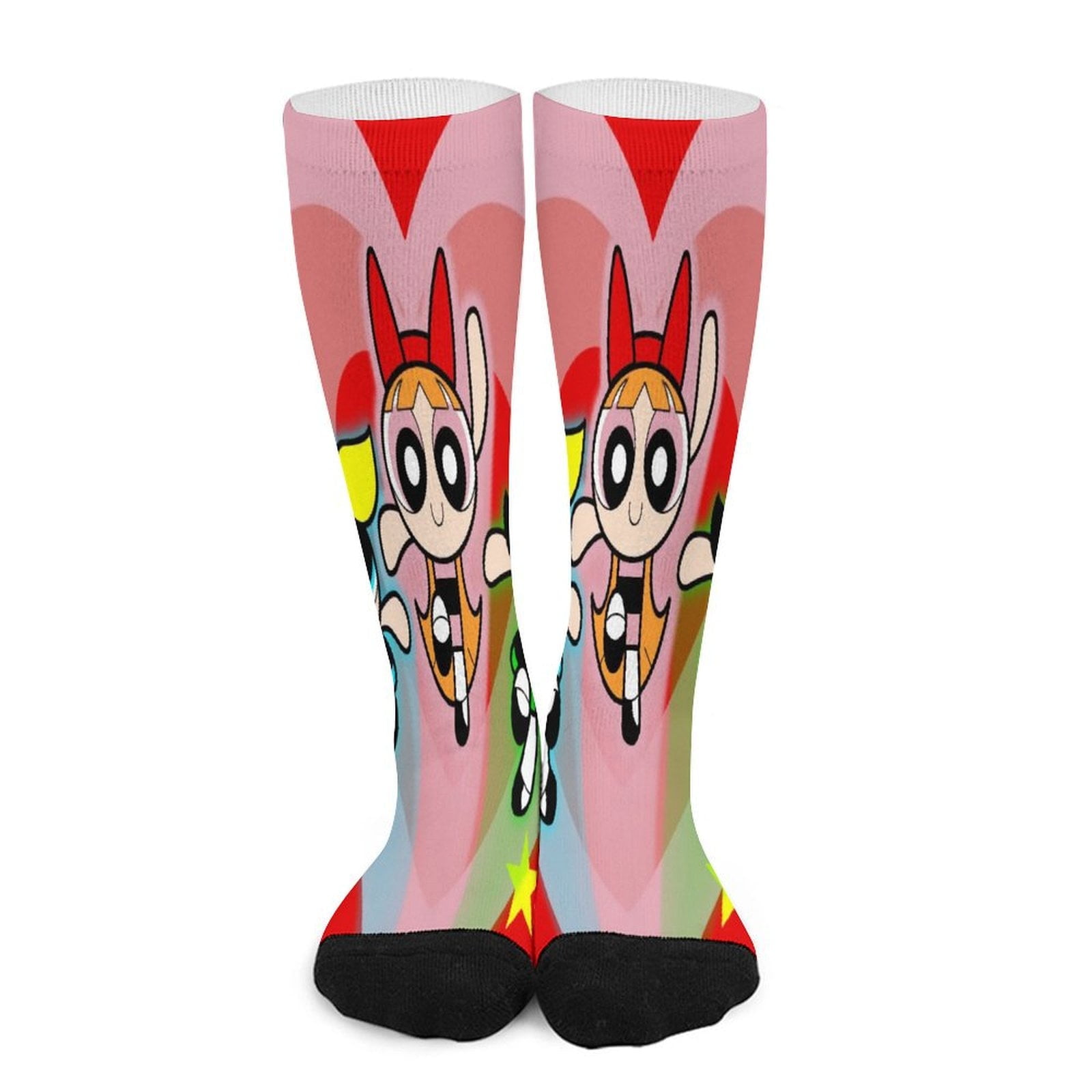 SOMVFCAG The Powerpuff Girls Compression Socks for Women And Men - Best Support for Running, Athletic, Recover, Nurse, Travel