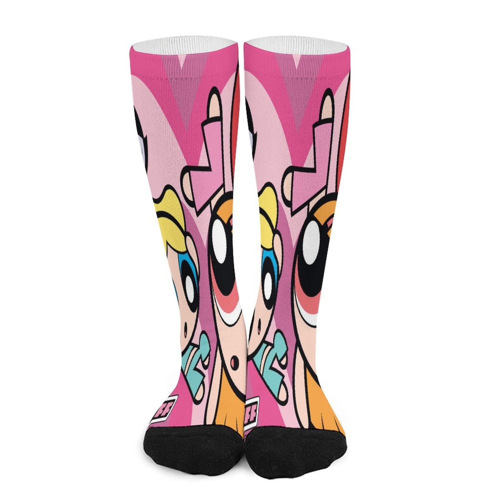 SOMVFCAG The Powerpuff Girls Compression Socks for Women And Men - Best Support for Running, Athletic, Recover, Nurse, Travel