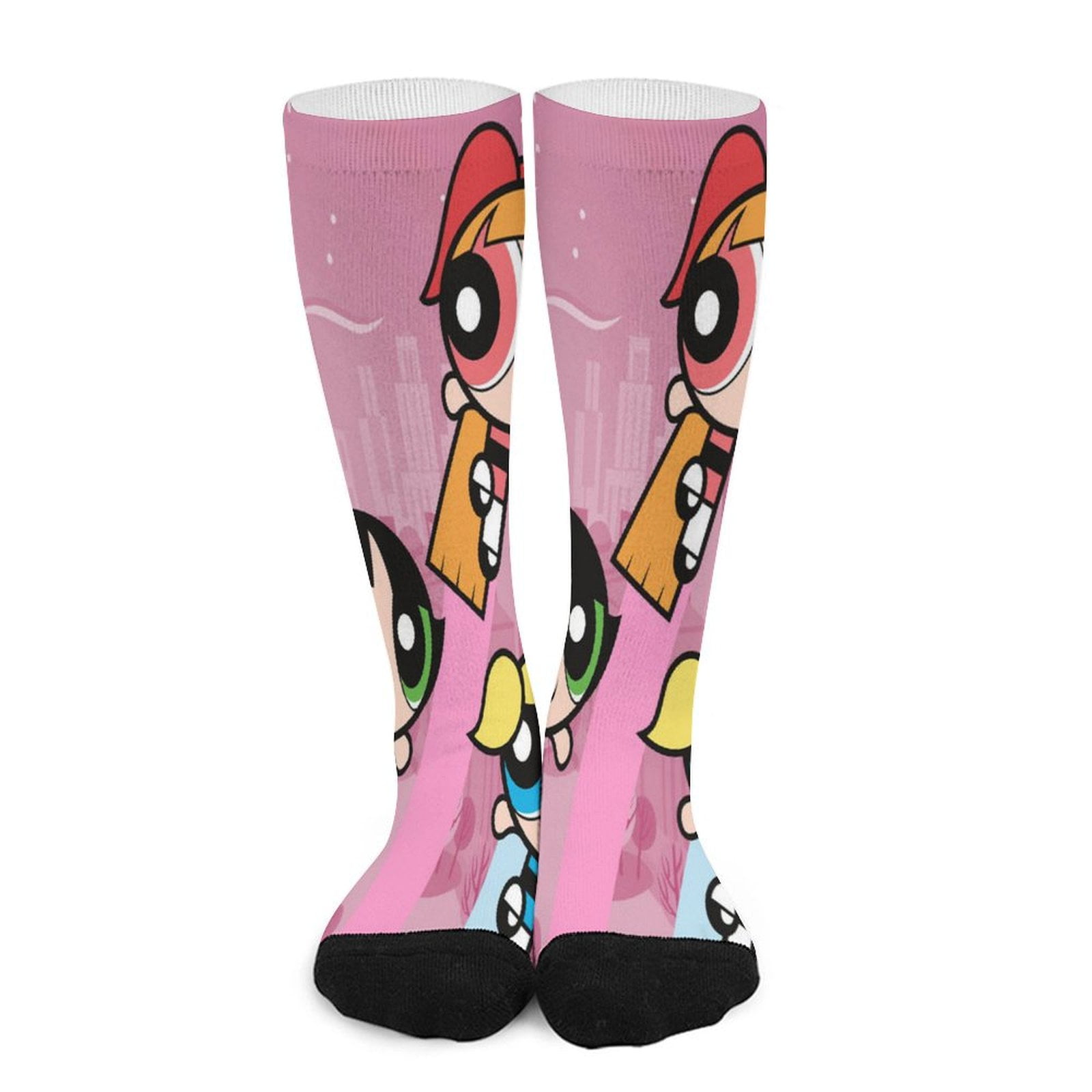 SOMVFCAG The Powerpuff Girls Compression Socks for Women And Men - Best Support for Running, Athletic, Recover, Nurse, Travel