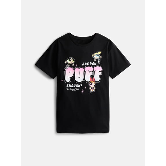 The Powerpuff Girls Graphic Tee with Short Sleeves for Girls, Sizes 4-16
