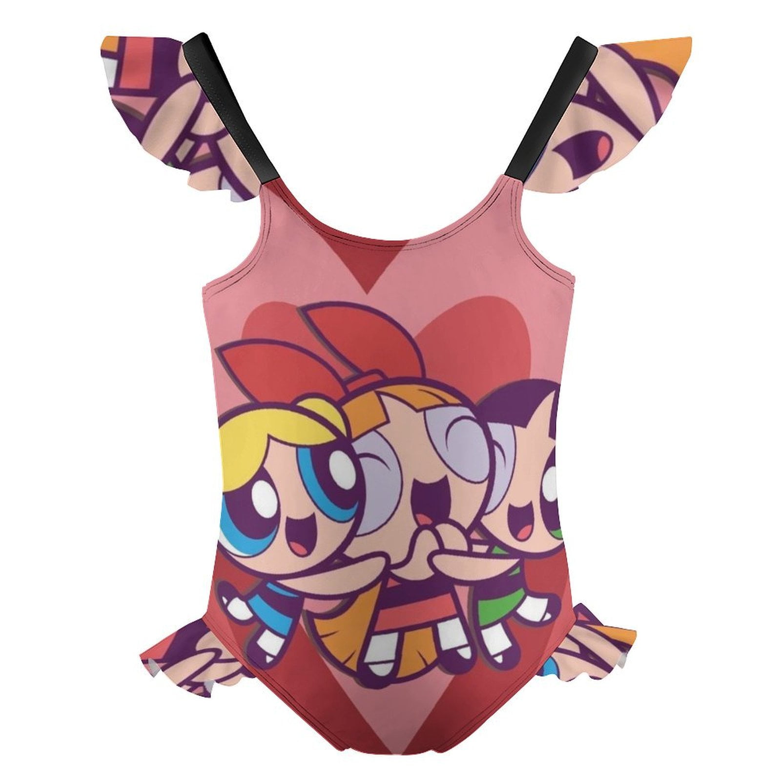 NPU Girls Swimsuit Ruffle V Neck One Piece Kuwit | Ubuy