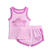 The Powerpuff Girls Girls Graphic Tank Top and Matching Shorts Set, 2-Piece, Sizes 4-16