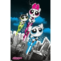 The Powerpuff Girls - Group City Wall Poster, 14.725" x 22.375"
