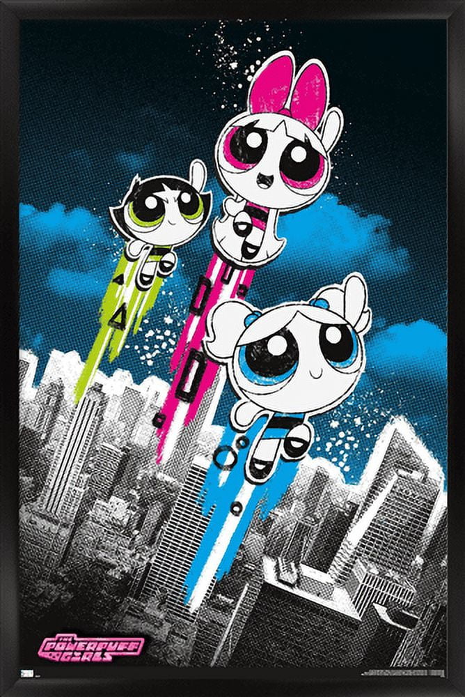 The Powerpuff Girls - Group City Wall Poster, 22.375
