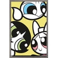 thumbnail image 1 of The Powerpuff Girls - Group Faces Wall Poster, 22.375" x 34", Framed, 1 of 3