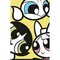 The Powerpuff Girls - Group Faces Wall Poster, 22.375" x 34"