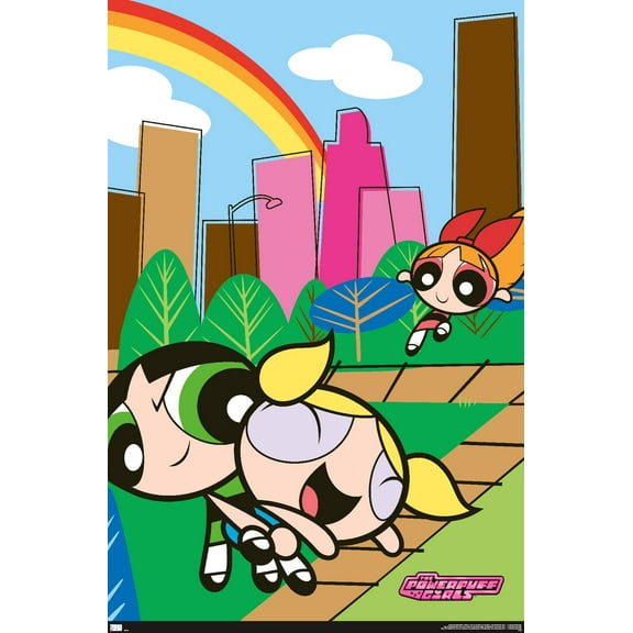 The Powerpuff Girls - Group Park Wall Poster, 22.375" x 34"