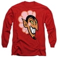 thumbnail image 1 of The Powerpuff Girls Him Devil Face Unisex Adult Long-Sleeve T Shirt, Red, Small, 1 of 3