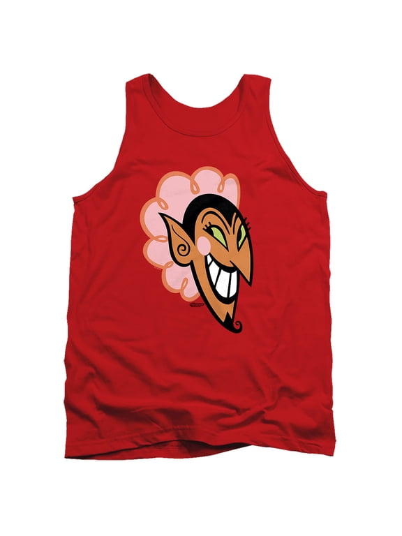 The Powerpuff Girls Him Devil Face Unisex Adult Tank Top, Red, Medium