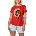 thumbnail image 1 of The Powerpuff Girls Him Devil Face Women's Loose T-Shirt, Red, Small, 1 of 5