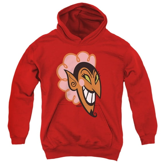 The Powerpuff Girls Him Devil Face Youth Kids Boy/Girls Pull-Over Hoodie, Red, Medium
