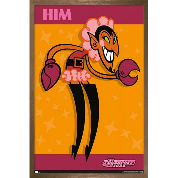 The Powerpuff Girls - Him Wall Poster, 22.375" x 34", Framed