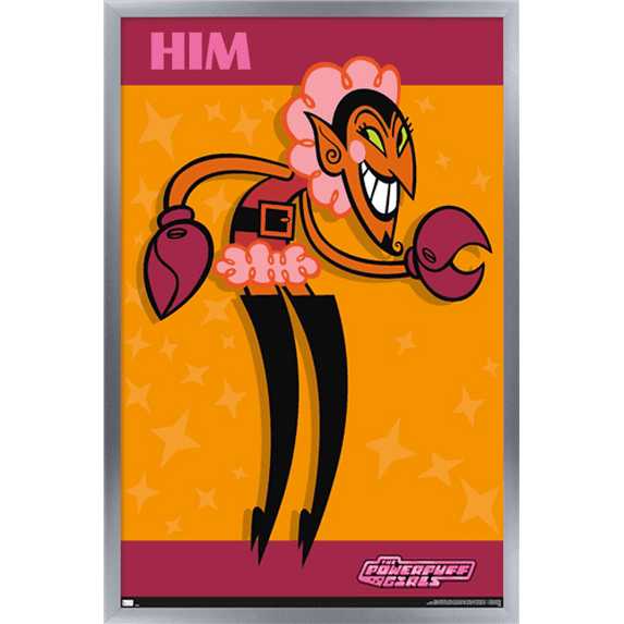 The Powerpuff Girls - Him Wall Poster, 22.375" x 34", Framed