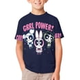 thumbnail image 1 of The Powerpuff Girls Kids Short Sleeve Tee Shirt Novelty Crewneck T-Shirts Unisex Summer Blouse Tops for Boys Girls 110CM, 1 of 8
