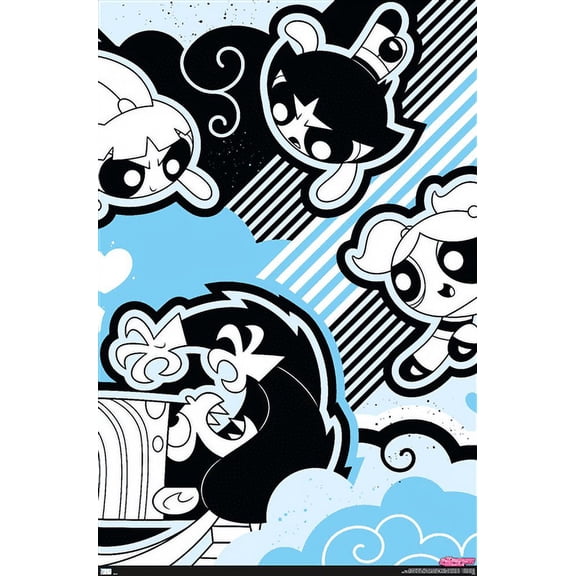 The Powerpuff Girls - Mojo Fight Wall Poster, 22.375" x 34"