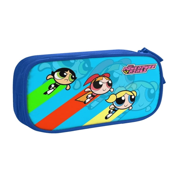The Powerpuff Gi-rls Pencil Case, Large Capacity Pencil Pouch, Aesthetic Zipper Pen Case Pencil Box for Office Supplies