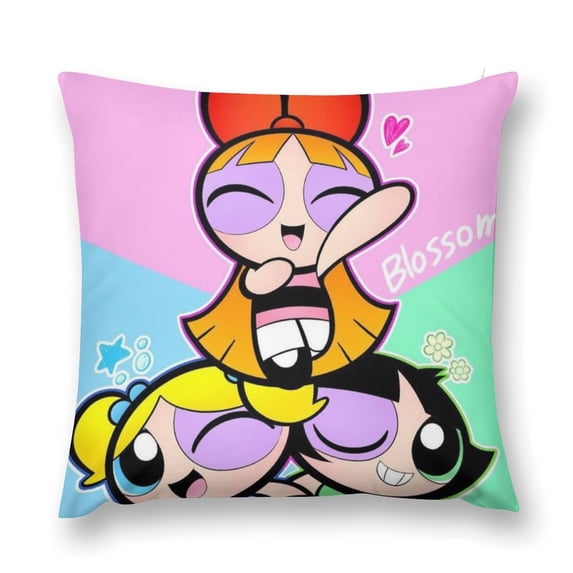 The Powerpuff Girls Pillow Case Soft Pillow Cover Pillowcase Decorative Cushion Cover Home Decor 18 "x18 "