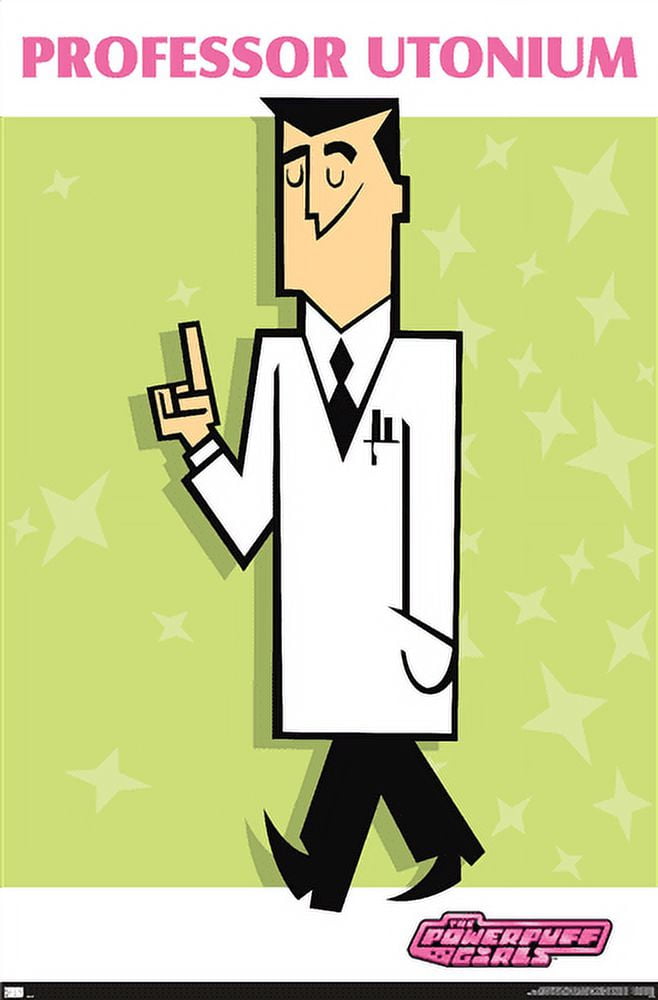 Powerpuff Professor Lab The Powerpuff Girls - Professor Utonium Wall Poster, 14.725