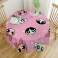 thumbnail image 1 of The Powerpuff Girls Round Tablecloth Print Decorative Table Cover Washable Table Cloths for Dining Party Picnic 70x70in, 1 of 8