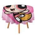 thumbnail image 1 of The Powerpuff Girls Round Tablecloth Print Decorative Table Cover Washable Table Cloths for Dining Party Picnic 70x70in, 1 of 8