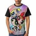 thumbnail image 1 of The Powerpuff Girls Shirts Men's Short Sleeve Printed T-Shirt Graphic Comfortable Tee Tops Summer Blouse L, 1 of 5