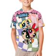 thumbnail image 1 of The Powerpuff Girls T-Shirts for Boys Girls, Kids 3D Print Short Sleeve, Unisex Crew Neck Tee Shirts for Youth, 1 of 9