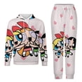 thumbnail image 1 of The Powerpuff Girls Unisex Adult Sweatsuits Hoodie & Sweatpants Long Sleeve Hooded Sweatshirt Matching Joggers Tracksuit Sets 4XL, 1 of 9