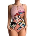 thumbnail image 1 of The Powerpuff Girls Women's One-piece Swimsuit Bathing Suits High Neck Tummy Control Swimwear Swim Suit M, 1 of 7
