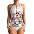 thumbnail image 1 of The Powerpuff Girls Women's One-piece Swimsuit Bathing Suits High Neck Tummy Control Swimwear Swim Suit S, 1 of 7