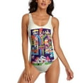 thumbnail image 1 of The Powerpuff Girls Womens Bathing Suits One Piece Swimsuits Cute Bikini Printed Swimwear Cover Up Dress 2XL, 1 of 7