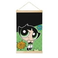 thumbnail image 1 of The Powerpuff Girls Wooden Shaft Hanging Poster Home Decor Poster Wall Art Painting For Living Room Bedroom 12"X18", 1 of 7