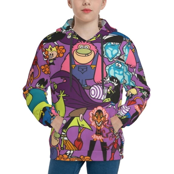 The Powerpuff Girls Youth Active Sweatshirt Printing Casual Pullover Hoodies Winter Fall Clothes Outerwear X-Large