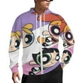 thumbnail image 1 of The Powerpuff Girls Zip Up Hoodies Unisex Realistic 3D Print Sweatshirt Long Sleeve Hooded Jacket Coat 5XL, 1 of 8