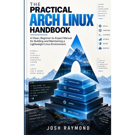 The Practical Arch Linux Handbook: A Clean, Beginner-to-Expert Manual for Building and Maintaining a Lightweight Linux E, (Paperback)