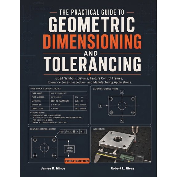 The Practical Guide to Geometric Dimensioning and Tolerancing: GD&T Symbols, Datums, Feature Control Frames, Tolerance Z, (Paperback)