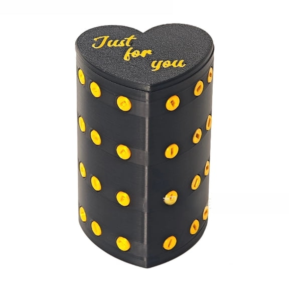 The Prank Box–Valentine's Day Prank Present, Endless Puzzle Gift Boxes with Screws and Hidden Lock, Annoying Heart Cash Gift Box with 40 Screws